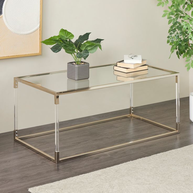 Mesa de Centro Acrílica Cubo