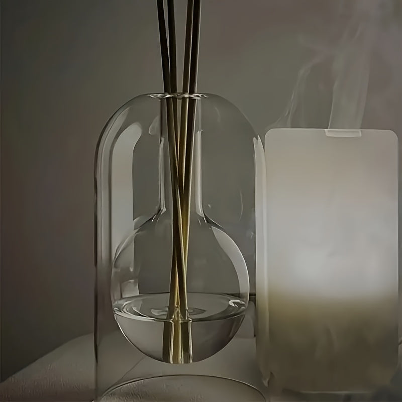 Difusor de Aroma con Varillas | Botella de Vidrio y Varillas de Madera para Aceites Esenciales