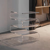 Estante de Libros Acrílico Transparente | Mesa Auxiliar para Estudio y Dormitorio - 2