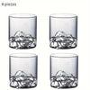 Set de Copas de Whisky con Montaña 3D | 2 o 4 Piezas - 5