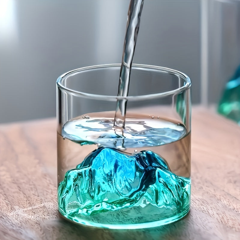 Set de Copas de Whisky con Montaña 3D | 2 o 4 Piezas