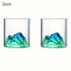 Set de Copas de Whisky con Montaña 3D | 2 o 4 Piezas - 6