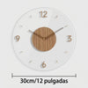Reloj de Pared Minimalista Transparente | Agujas de Madera | Silencioso - 4