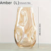 Jarrón de Vidrio Irregular Transparente | Decoración Moderna para el Hogar - 2